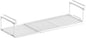 Expandable Under-Shelf Shoe Rack for Closet(1-Pack) - Adjustable Under Shelf Storage Organizer, No-Tool Installation Sturdy Metal Hanging Shelves for Sneakers, Flats & Casual Shoes (White)