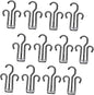 20pcs Multifunctional Shoe Rack for Drying Slippers and Shoes Space-Saving Hanging Organizer with Hooks Design for Home Hotel and Store Use Black