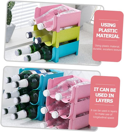 3pcs Beer Beverage Storage Rack Over Fridge Soda Can Dispenser Organizer