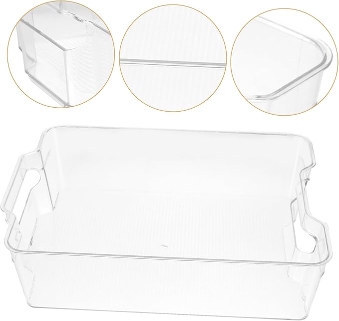 COLLBATH Refrigerator Organizer Bin for Cans Space-saving Clear Beverage Dispenser Holder Efficient Drawer Design for Easy Access to Soda Juices and Drinks Construction