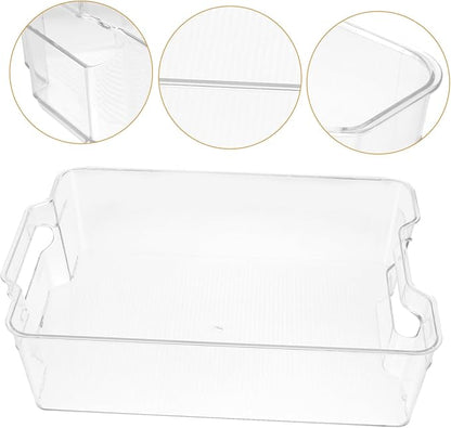 COLLBATH Refrigerator Organizer Bin for Cans Space-saving Clear Beverage Dispenser Holder Efficient Drawer Design for Easy Access to Soda Juices and Drinks Construction