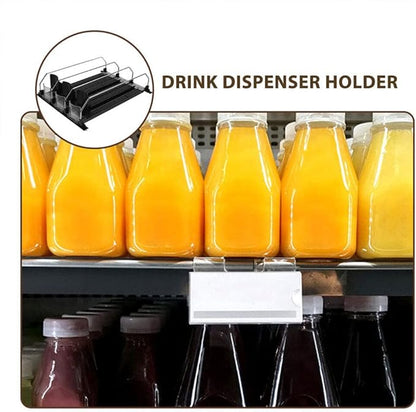 Baluue Fridge Drink Organizer Pusher Self-pushing Drink Organizer for Refrigerator Can Dispensers