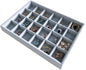 Multi Function Practical Drawer Organizer Jewelry Show Tray Home Store Premium Grade Gray Velvet Stackable Organizer Closet Storage Removable 24-Grid Jewelery Collection Drawer Divider Inserts