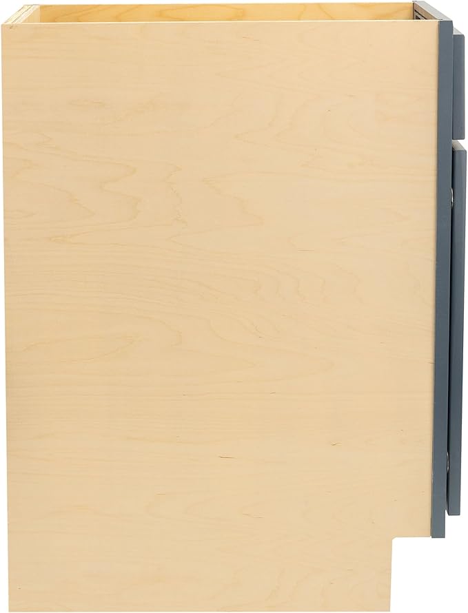 Quicklock RTA (Ready-to-Assemble) | Base Kitchen Cabinets - Shaker Style | Made in America (Needlepoint Navy, 12" Wx34.5 Hx24 D Base)