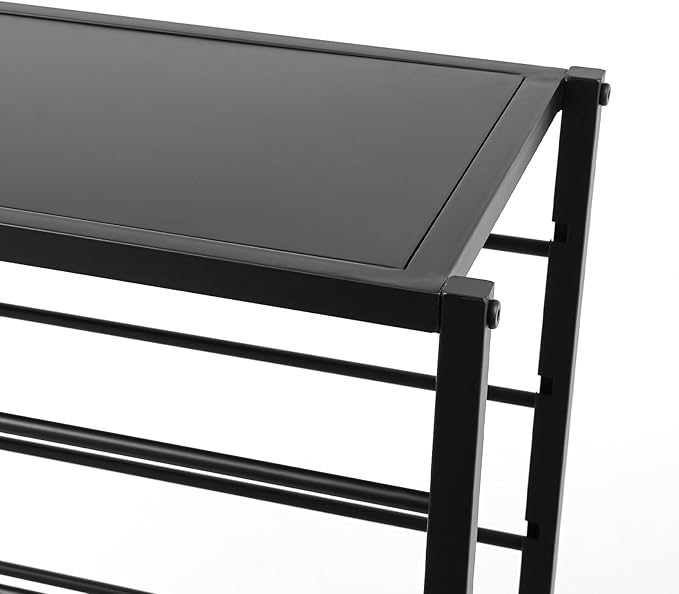 Double-Sided 16 Tier Ribbon Rack, Large Capacity Rolling Ribbon Wrapping Paper Organizer w/Top Shelf & Basket, Movable Metal Storage Cart for Home Retail Studio, 39"x13"x59" (Black)