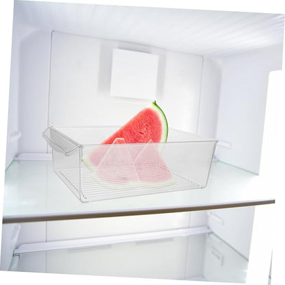 Cabilock Beer Rack Refrigerator Organizers Storage Pulling Type Container Fruit and Food Storage Box