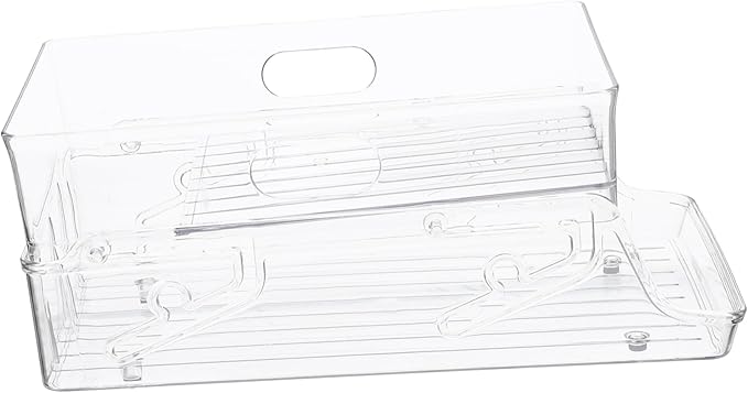 VOSAREA Double Layer Soda Organizer Fridge Can Dispenser Plastic for Drinks Pop Beer Soup Household Accessory