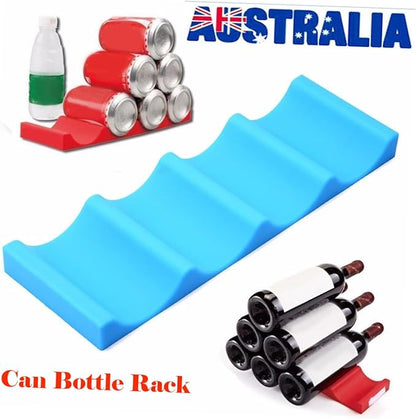 COLLBATH Silicone Tidy Tool Bar Accessories Fridge Can Beer Wine Bottle Rack Picnic Baskets and Coolers Stack Cans and Bottles Easy