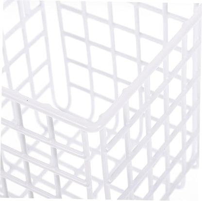 Wire Hanging Basket Storage Rack Hooks Iron Kitchen Organizer Cabinet and Door for Bathroom and Pantry Detachable Design for Easy Access and Use