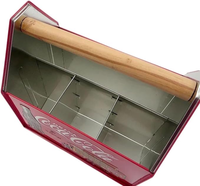 Tin Box Company Large Utensil Caddy, Holds Utensils, Coke 2023