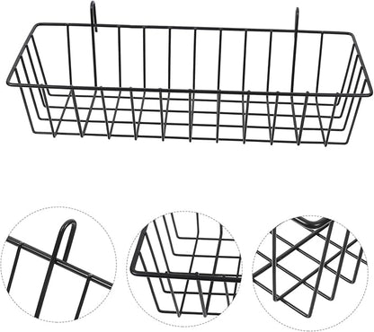 2pcs Hanging Baskets for Organizing Wire Storage Baskets for Wall Mounting Versatile Pantry and Home Decor for Kitchens Bathrooms and Garages
