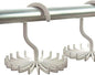 3 Pack Twirl Ties Rack Closet Organizer Tie Hanger Hook Headband Holder (White)