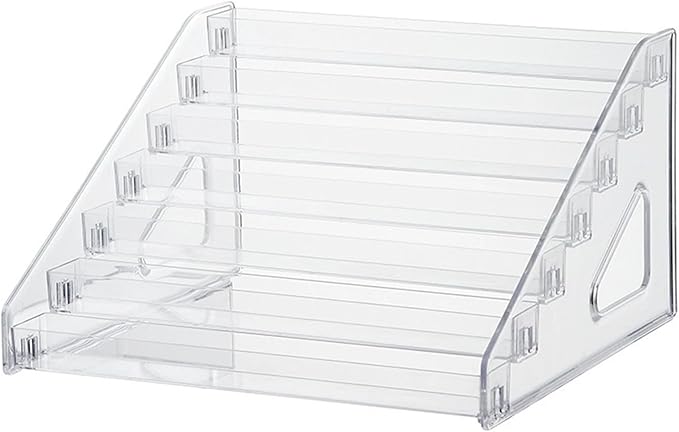 Nail Polish Organizer, 7 Layers Acrylic Nail Polish Holder Eyeglasses Essential Display stand, Sunglass Organizer Nail Polish Rack