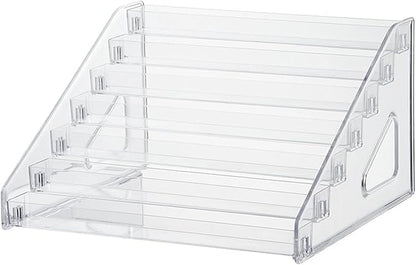 Nail Polish Organizer, 7 Layers Acrylic Nail Polish Holder Eyeglasses Essential Display stand, Sunglass Organizer Nail Polish Rack