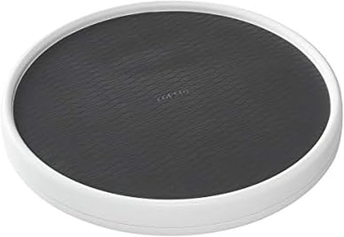 Copco Pro 15-Inch Lazy Susan Turntable, Non-Skid Pantry or Cabinet Organizer for Spices, Condiments, and Bottles, Smooth Rotation, Charcoal Finish