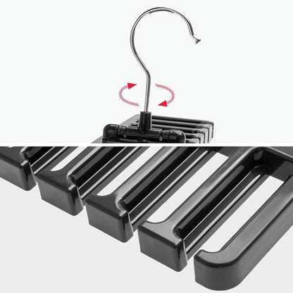 DIOMMELL 2 PCS Belts Rack, Storage Organizer, Hanger, Holder - Closet tie Racks Hangers Sturdy for Men Women, Black