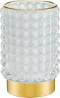Makeup Brush Holder Organizer,Toothbrush Holders,Desk Pen Pencil Holder,Multifunctional Vintage Glass Brush Cup(A38-15-US/Milky White/L)