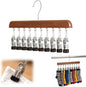 Kruggo Closet Organizer with 10 Clips, 2026 Upgraded 360° Swivel Multi-Hook Wardrobe Organizer, Space Saving Hanging Legging Hangers for Closet (1, Antique-10 clicks)