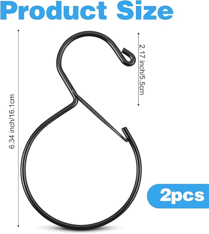 2Pack S Shaped Belt Organizer for Closet, Space Saving Belt Hanger Hook, Tie Scarf Hat Holder Storage, Bedroom Home Accessory