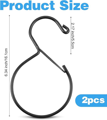 2Pack S Shaped Belt Organizer for Closet, Space Saving Belt Hanger Hook, Tie Scarf Hat Holder Storage, Bedroom Home Accessory