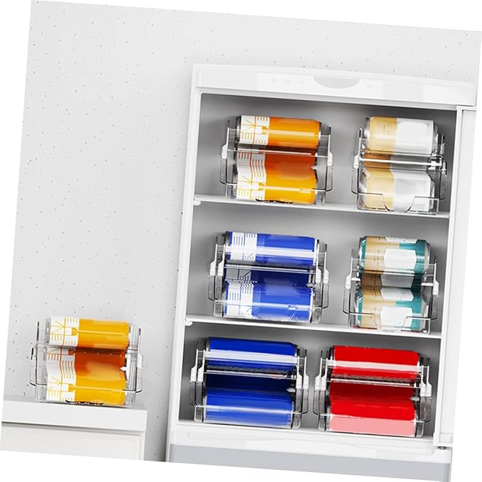 MAGICLULU Fridge Drink Organizer Can Storage Soda Can Holder Beverage Storage Box