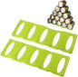 Ulalaza 2Pcs Bottle Stacking Mat Can Stacker Kitchen Cabinet and Fridge Storage Rack Wine Bottles Holder