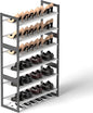 6-Tier Shoe Rack Organizer, Zero-Wobble Metal Frame with Screw-Fastened Joints, 11.8" Deep Heel-Friendly Non-Woven Shelves, Stackable Shoe Storage for Closet & Entryway