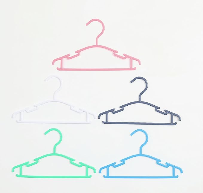 60 Pack White Baby Nursery Closet Hangers,Non-Slip Laundry Infant Pant Hanger for Newborn Clothes Gift,Ultra-Thin Child Coat Hanger for Girl Boy Toddler Kids