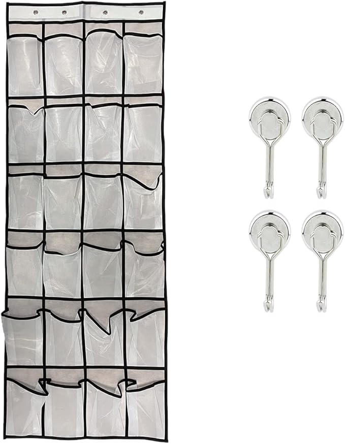 Cruise Essentials Over The Door Shoe Organizer Magnetic Hooks for Royal Caribbean/Carnival/Princess/NCL/Celebrity/MSC/Norwegian Ship Cabin,Small Hanging Decoration Magnets,Travel Accessories Must Have