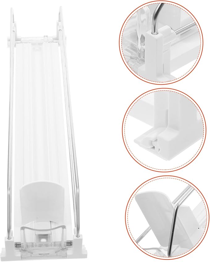 Modern Beverage Storage Box Fridge Drink Organizer Soda Can Dispenser Pusher Glide Touchless for Refrigerator Supermarket Display