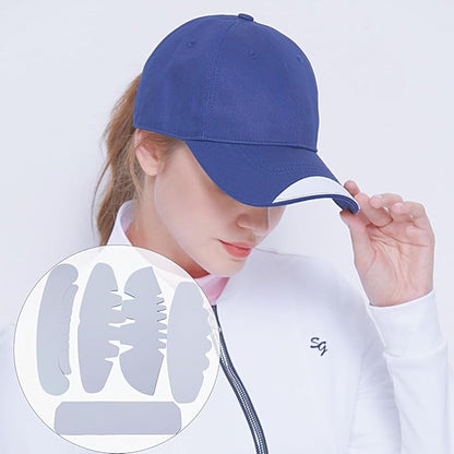 25 Pcs Baseball Caps Inserts Shapers, 5 Design Cardboard Hat Support Brim Holder Universal Cap Inner Liner,White
