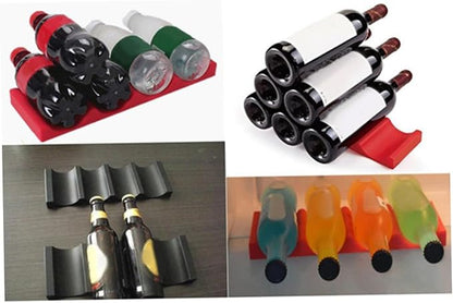 IMIKEYA Stackable Bottle Organizer Fridge Storage Rack for Beer Wine Can Beverage