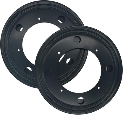 6 Packs 8'' Lazy Susan Hardware, Heavy Duty 5/16''Thick Turntable Bearing Swivel Pate for Rotating Table, Book Case, Serving Tray, Corner Shelves, Kitchen, DVD Tower, Shoe Rack, Black