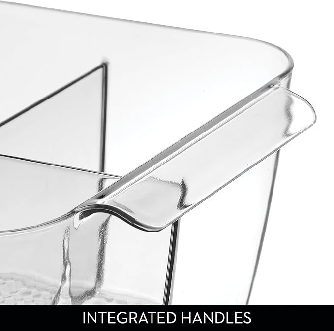 iDesign Makeup Organizer for Countertop - Storage for Cosmetics and Toiletries, Set of 2, Clear, Made in USA