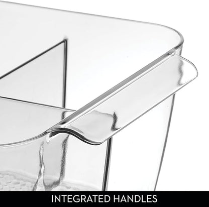iDesign Makeup Organizer for Countertop - Storage for Cosmetics and Toiletries, Set of 2, Clear, Made in USA