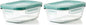 OXO Glass Food Storage Container, Rectangle, 1.6 Cup | Smart Seal | Leakproof | Pack of 2