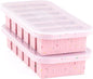 Souper Cubes 1/2 Cup Silicone Freezer Mold, Perfect for Storing Soups, Sauces, Juices, Desserts, Smoothie Prep and More, Half Cup Silicone Freezer Tray - Cotton Candy - 2-Pack