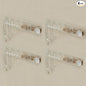Necklace Organizer Jewelry storage Holder Bracelets Earrings Keys Organizer Hanger Self-Adhesive Wall Acrylic Cabinet Display Easy Hanging for Studs Dangling Bangle 4 Packs