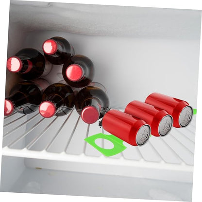 Garneck 2pcs Silicone Beverage Storage Shelf Mats Beer Bottle Racks for Fridge Easy to Clean Lightweight Design Green