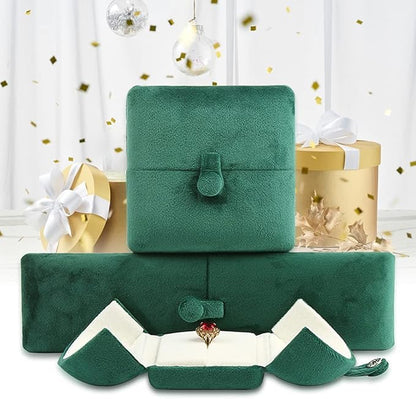 Velvet Jewelry Box Pedant Boxes Necklace Organizers Jewelry Case for Birthday Engagement Wedding Anniversary (Long Chain Box)
