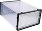 2 Pcs Shoe Storage Box Drawer-style Plastic Organizer for Sneakers Stackable Shoes Case for Closet Space Saving Design Style