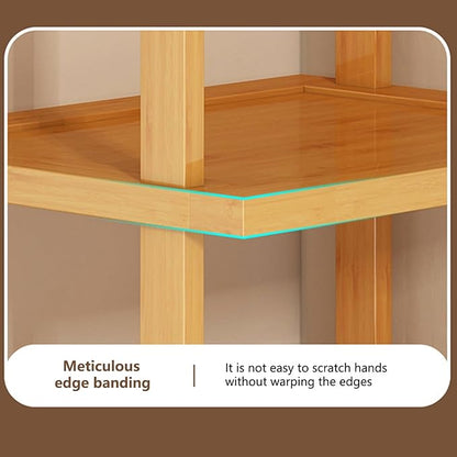 6 Tier Bamboo Shoe Rack, Freestanding Rack Layers Stable Structure Waterproof Large Capacity Storage Organizer for Closet Living Room Hallway Space Saving Us Express Shipping