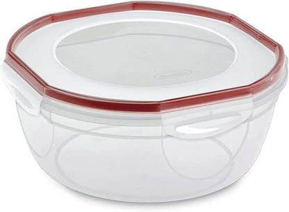 Sterilite Rocket Red Ultra Seal Latching Bowl, 4.7 Quart