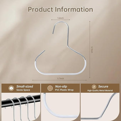 8-Pack Hat Hanger,Hat Storage for Baseball Caps,The Anti-Slip Design Keeps Hats, Ties, Belts and Bags Neatly Organized for Easy Access. Hat Organizer for Closet(Thick White Version)