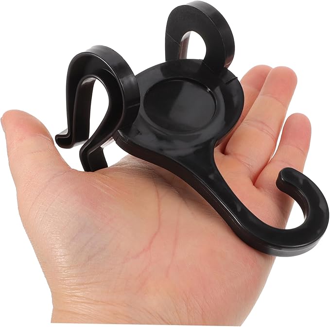 10pcs Slipper Hanger Hooks for Shoes Storage Vertical Shoe Display Organizer Space-Saving for Home Store Hotel Black Design