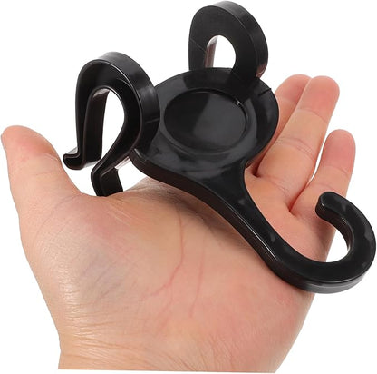 10pcs Slipper Hanger Hooks for Shoes Storage Vertical Shoe Display Organizer Space-Saving for Home Store Hotel Black Design