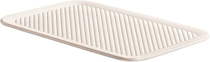 Superio Ribbed Collection - Eco-Friendly Decorative Plastic Basket Open Home Storage Bins Organizer Basket and Lid, Medium (1 Pack) Containers for Organizing Closet Storage Bins for Shelves - 5 Liter