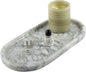 Koville African Natural Marble Tray, 12"x6" Vanity Decorative Tray for Countertop Organizer, Catchall Tray for Perfume, Candles, Jewelry Dish