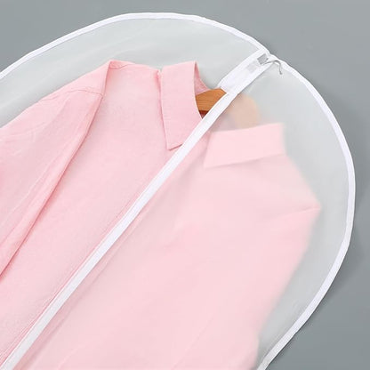 Kifmurase 40" All Clear Garment Bags for Hanging Clothes, 15 Packs Suit Bags for Closet Storage, Plastic Dustproof Suit Cover Bag Clothes Protectors Bag with Zipper for Coats Jackets Shirts Closet