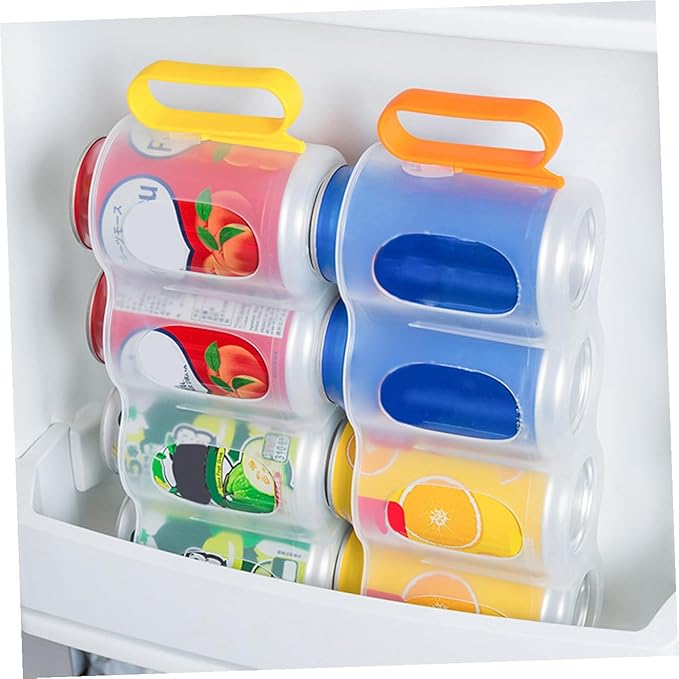 3pcs Drink Can Organizer Versatile Fridge Storage Holders for Beer Soda and Kitchen Cans Design for Easy Organization Kitchen Bar Office Spaces